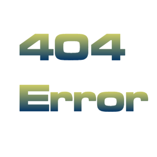 404 Error, page not found